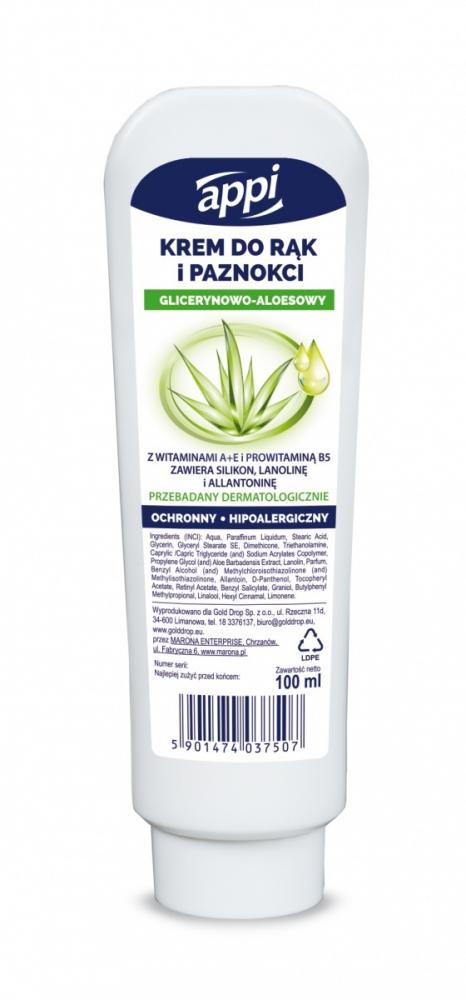 Krem do rąk Gold Drop Appi, aloesowy, 100ml