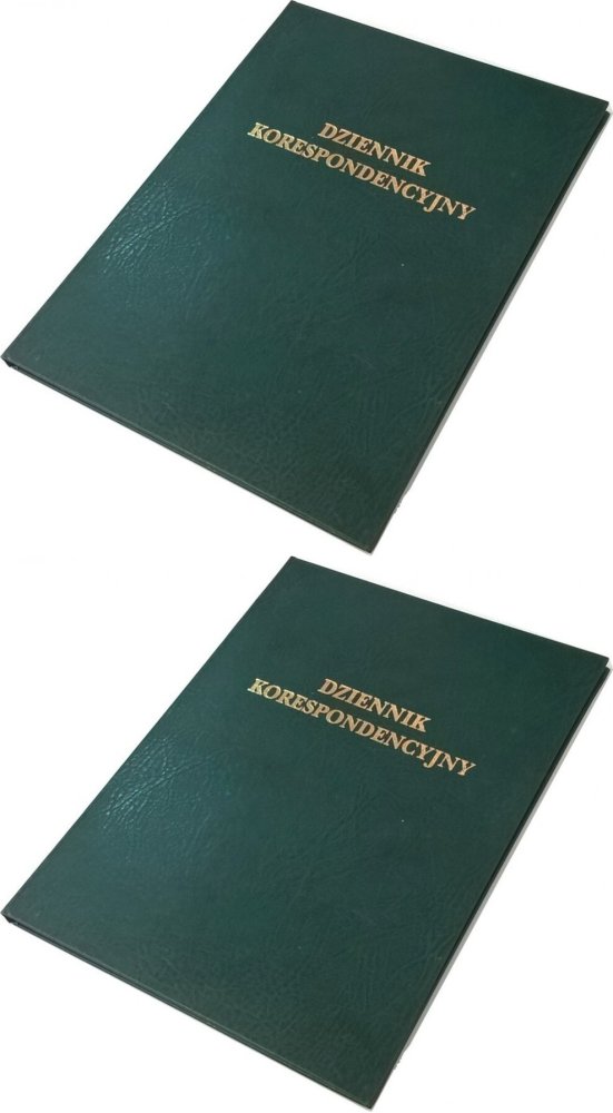 2x Dziennik korespondencyjny Barbara, A4, 300 kart, zielony