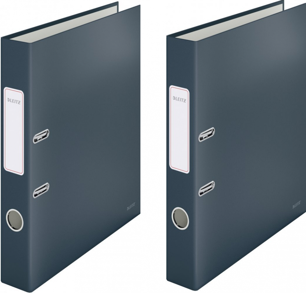 2x Segregator A4 Leitz 180°Cosy Soft Touch, 50mm, do 350 kartek, szary