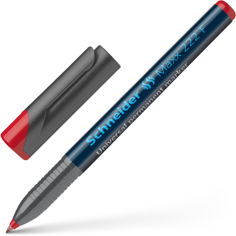 Foliopis permanentny Schneider Maxx 222, F, 0.7 mm, czerwony