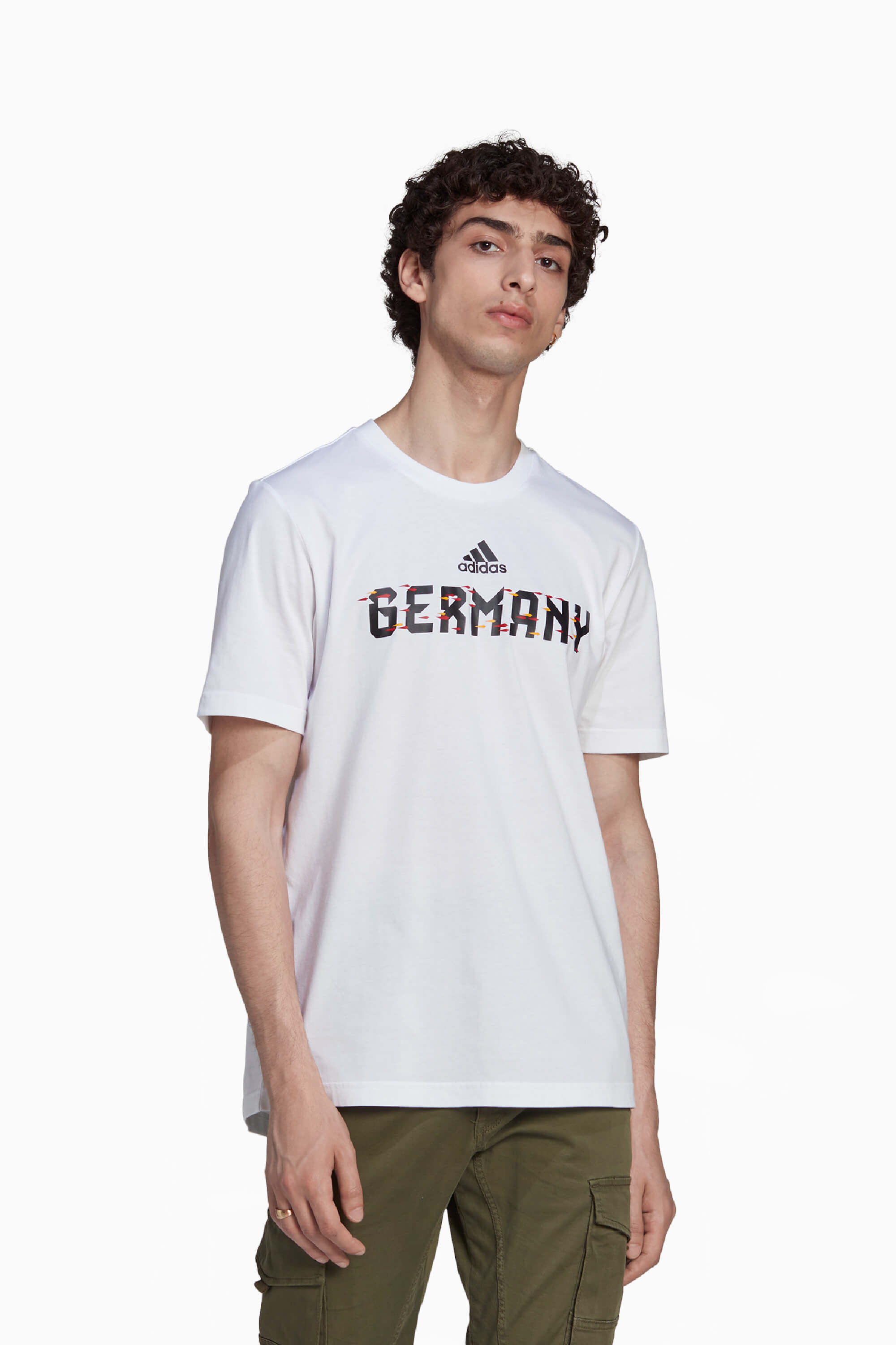 Koszulka Reprezentacji Niemiec adidas World Cup 2022 Graphic Tee - Biały