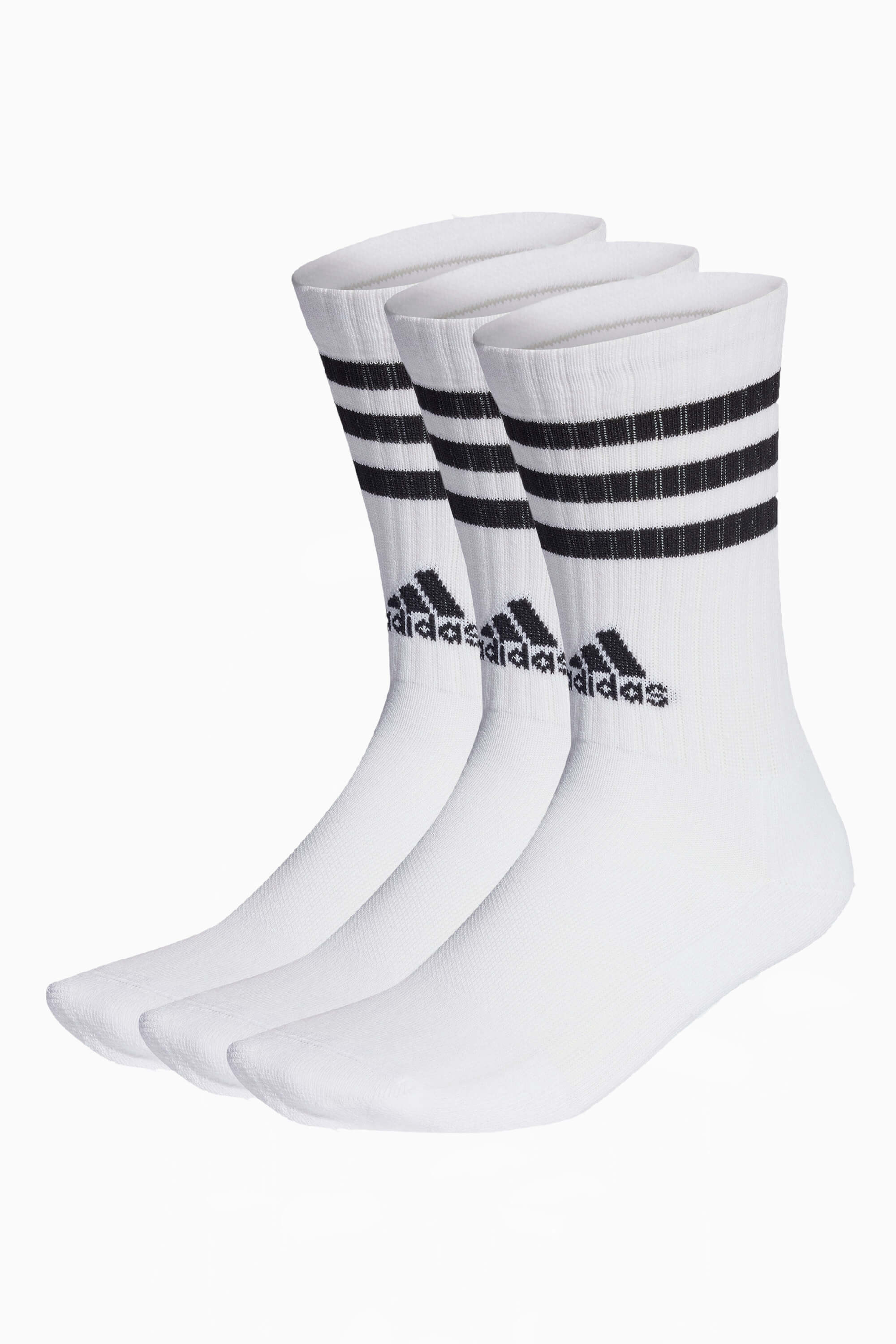 Skarpety adidas 3S Cushioned Crew Socks 3 Pairs - Biały