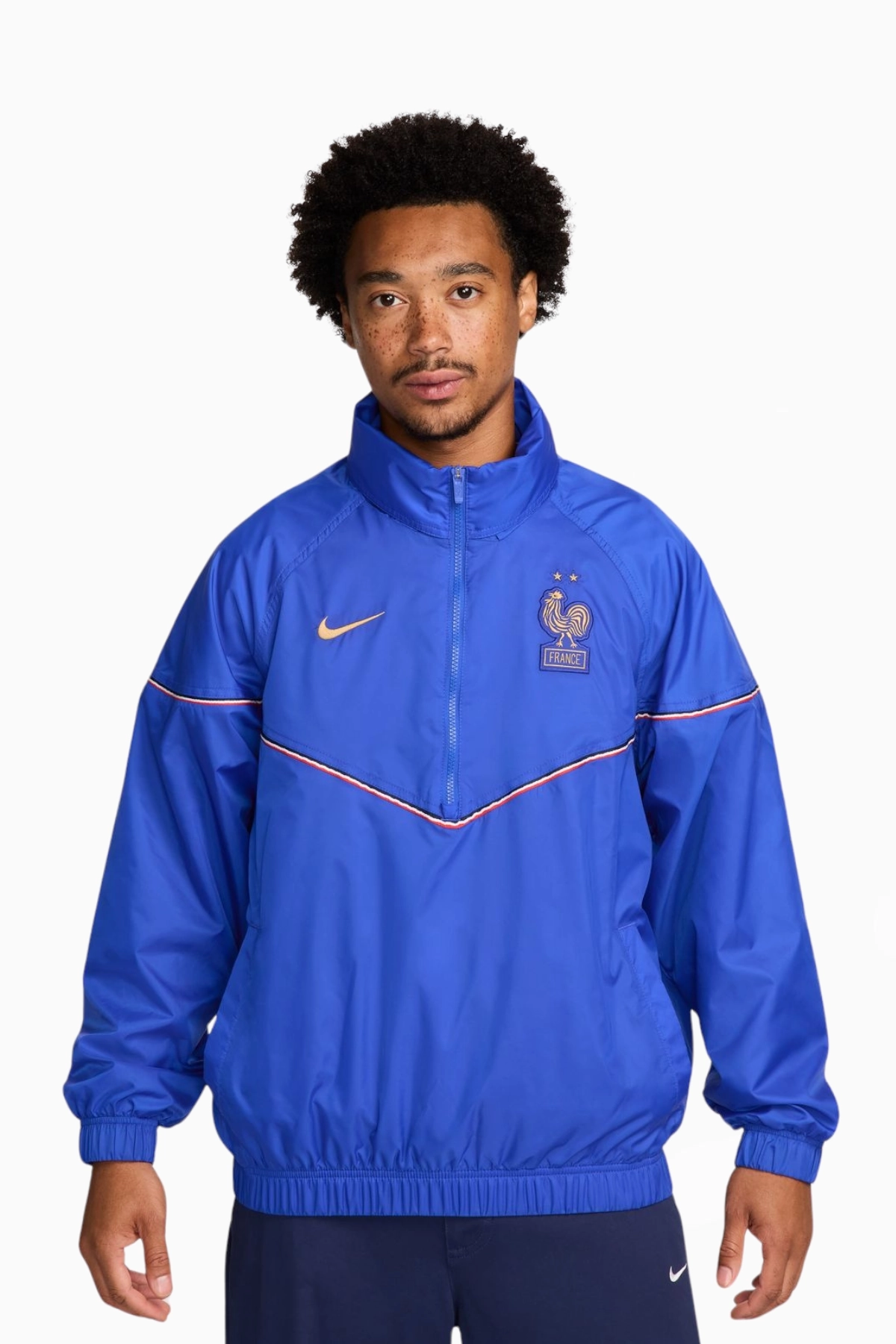 Kurtka Reprezentacji Francji Nike 2024 Windrunner - Niebieski