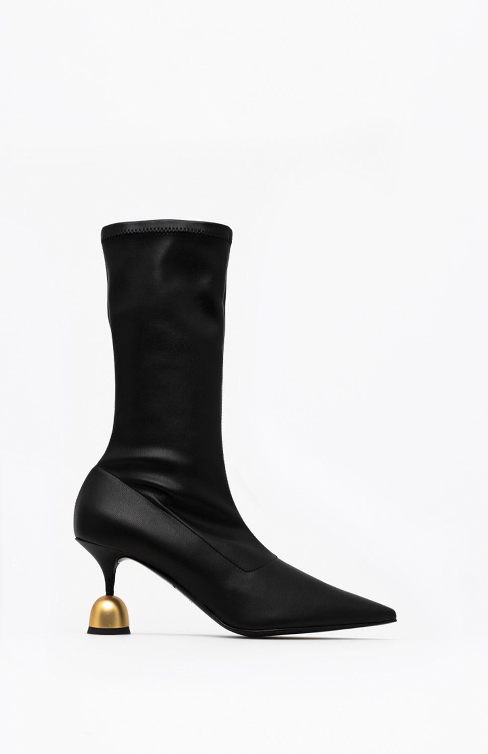 Skórzane botki damskie HERA DEEP BLACK 36 - Vanda Novak