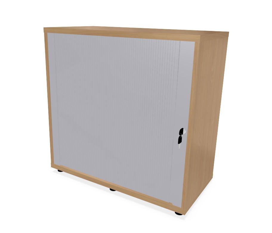 HEBE TS208 regał z żaluzją prawy 80,2x40x79,2h (Kolor korpusu: Szary Platynowy)