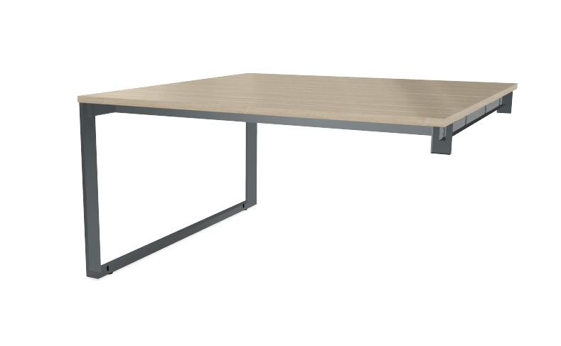 NOTER PPZ84 Biurko podwójne prawe 138,5x140x74h (Kolor blatu: płyta laminowana Orzech Saleve)