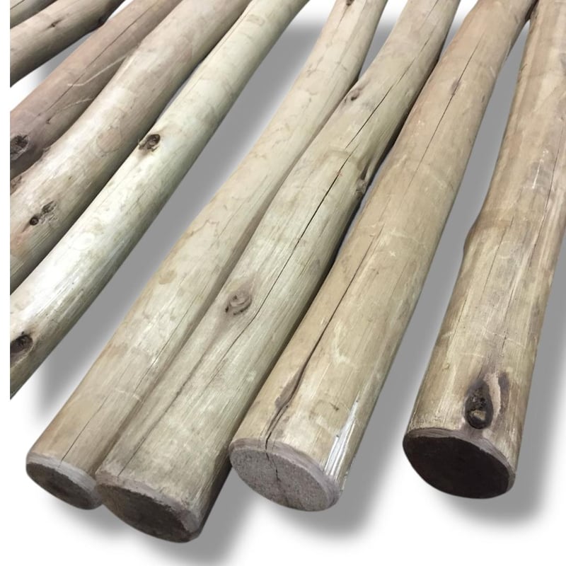 Opakowanie 10 szt. impregnowanych tyczek eukaliptusowych ø 2-5 cm x 2,40 m