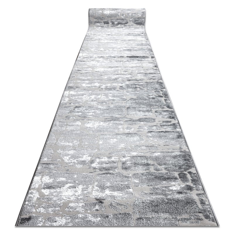Chodnik Strukturalny MEFE 6184 dwa poziomy runa ciemnoszary 100 cm 100x210 cm