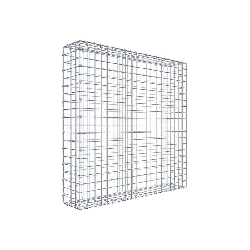 Gabion 100 cm x 100 cm x 20 cm (dł. x wys. x gł.), rozmiar oczka 5 cm x 5 cm, pierścień C