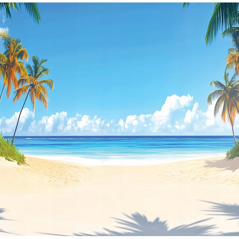 Fototapeta Plaża Palmy Krajobraz Ocean 350x250 cm Tapeta Do Sypialni Salonu Kuchni Na Flizelinie