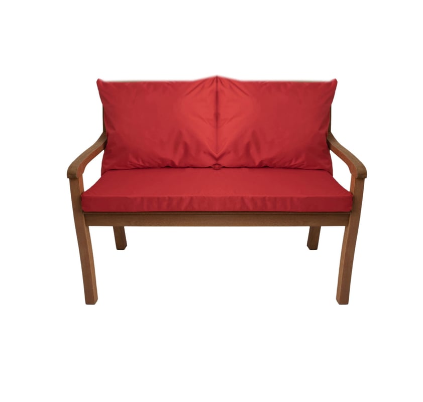 Poduszka ogrodowa na ławkę 120x60x7cm/2x50x56cm Poduszka na ławkę Czerwona poduszka na meble ogrodowe Wygodne poduszki na sofę na patio i werandy
