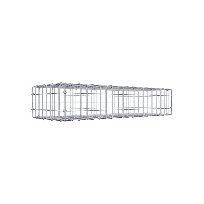 Gabion 100 cm x 20 cm x 40 cm (dł. x wys. x gł.), rozmiar oczka 5 cm x 5 cm, pierścień typu C