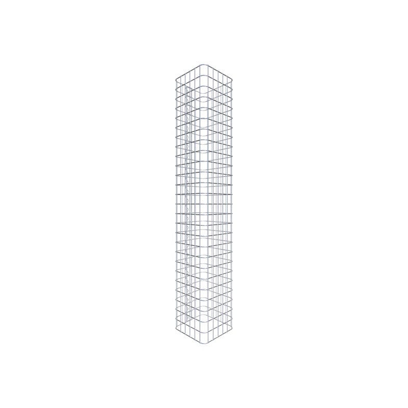 Kolumna gabionowa 32 x 32 cm MW 5 x 5 cm kwadratowa - Wysokość: 1,30 m