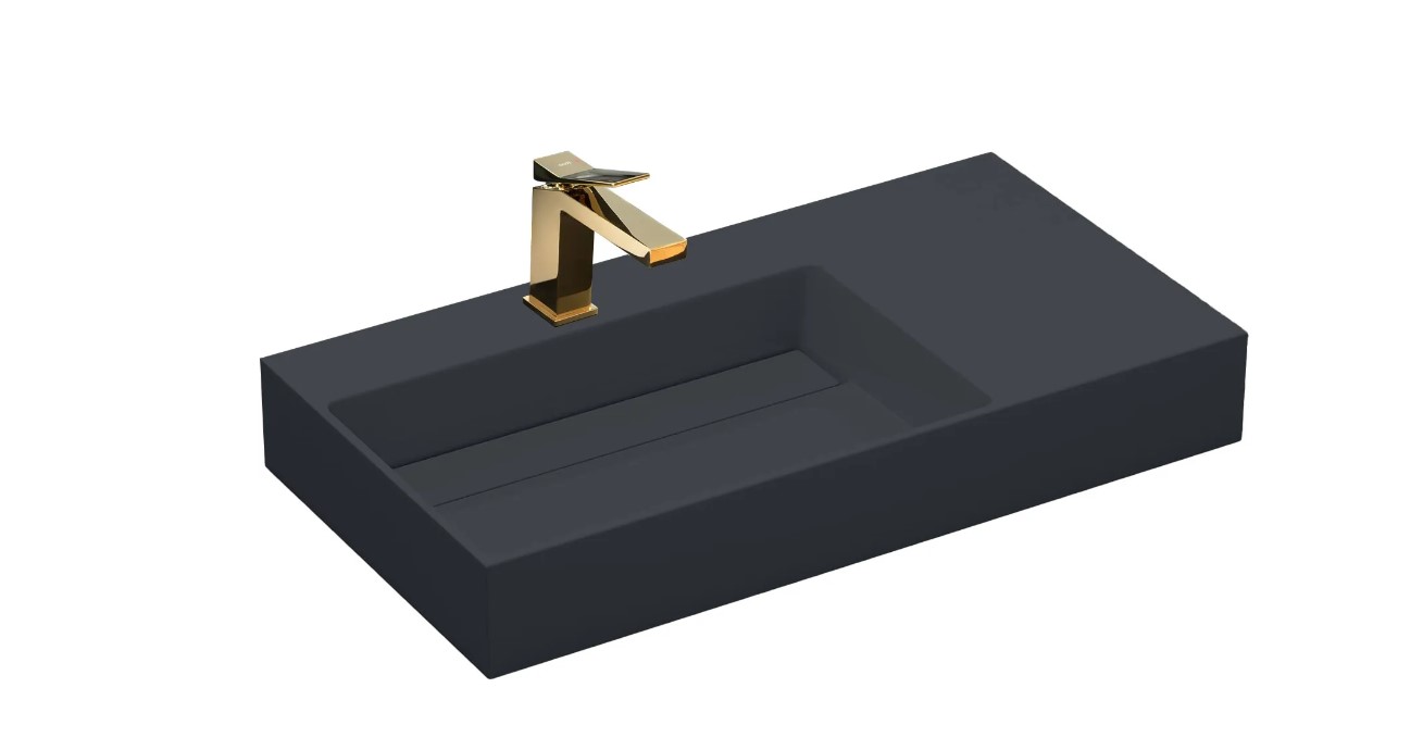 Umywalka konglomeratowa Archi 90 CM Szary mat