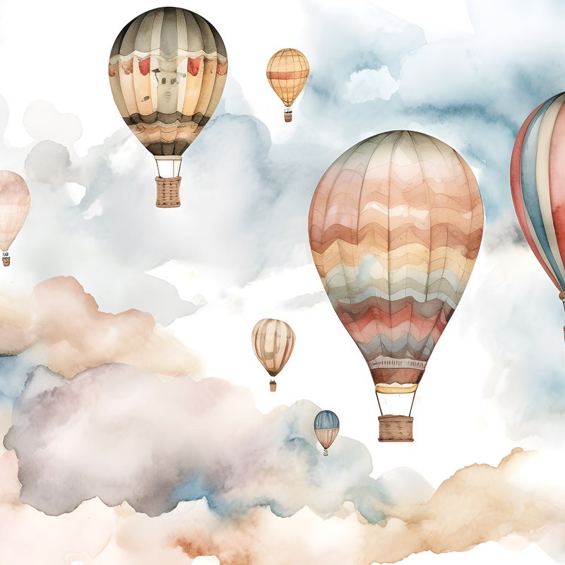 Fototapeta Dla Dzieci Chłopca Dziewczynki Chmury Balony 300x210 cm Tapeta Do Pokoju Dziecięcego Na Flizelinie