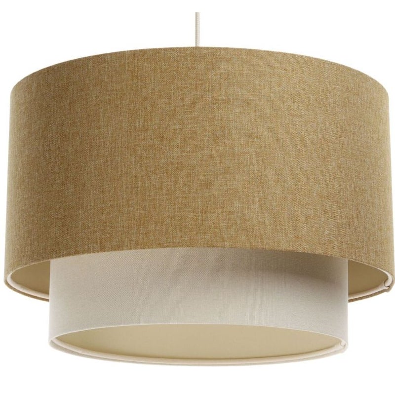 Lampa wisząca ERUTAN DOUBLE 50 żółta/kremowa