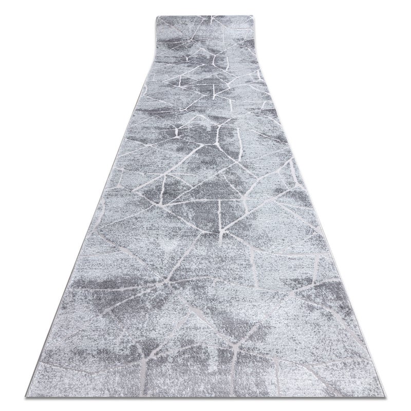 Chodnik Strukturalny MEFE 2783 Marmur dwa poziomy runa szary 150 cm 150x120 cm