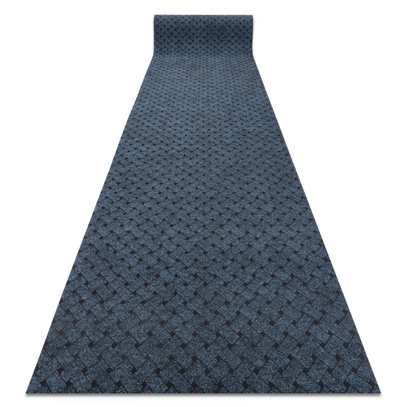 Wycieraczka antypoślizgowa 100 cm VECTRA 800 zewnętrzna, wewnętrzna, na gumie - niebieski 100x100 cm