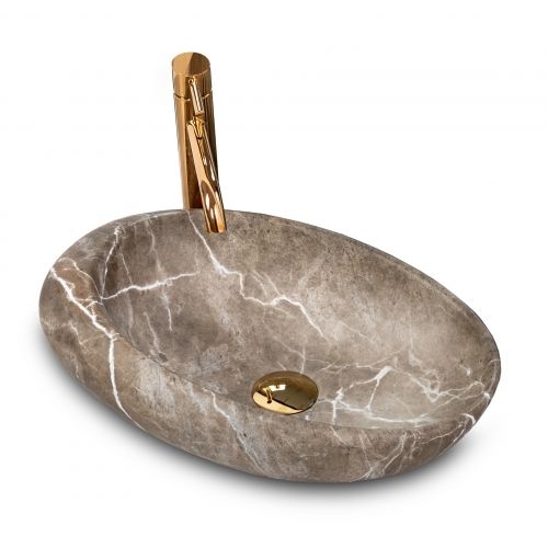 Umywalka nablatowa Rea Roxy B Stone NATURE
