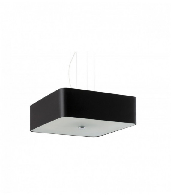 Lampa wisząca LOKKO 45 czarna, minimalistyczna - 45x45x105cm Sollux