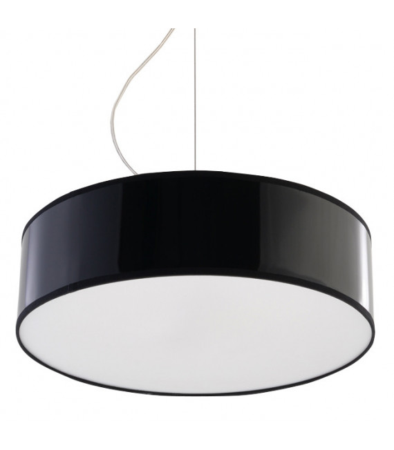 Lampa wisząca ARENA 35 czarna, minimalistyczna - 35x35x111cm Sollux