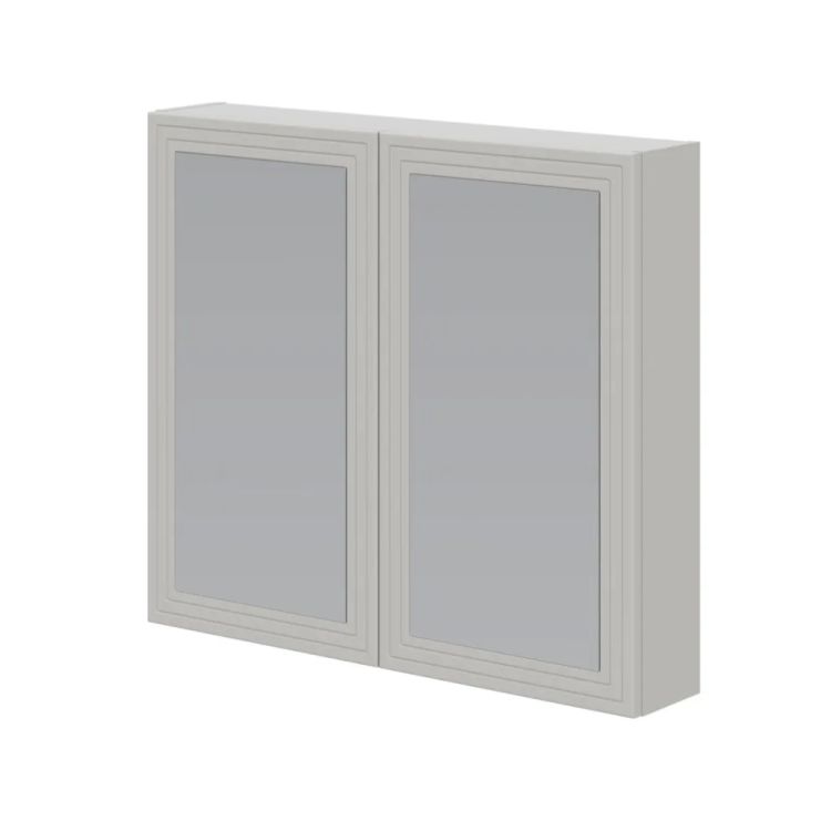 Szafka łazienkowa TORETO 2D 80cm kaszmirowy mat z lustrem