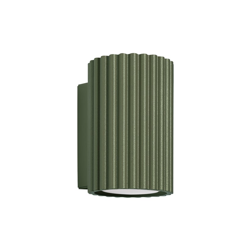 Kinkiet KARBON 10 oliwkowy zielony, minimalistyczny - 6.5x8.5x10cm Sollux