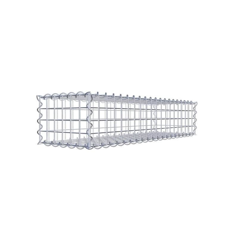 Gabion 100 cm x 20 cm x 30 cm (dł. x wys. x gł.), rozmiar oczek 5 cm x 5 cm, spirala