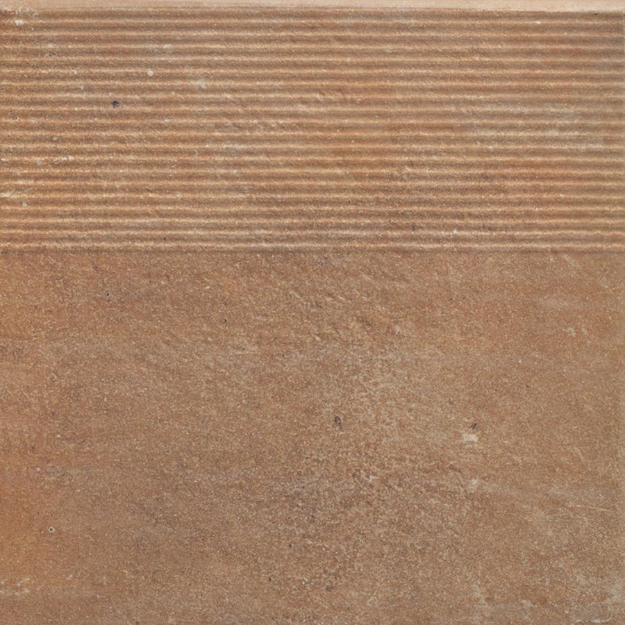 Paradyż Scandiano Rosso stopnica prosta 30x30 cm czerwony mat