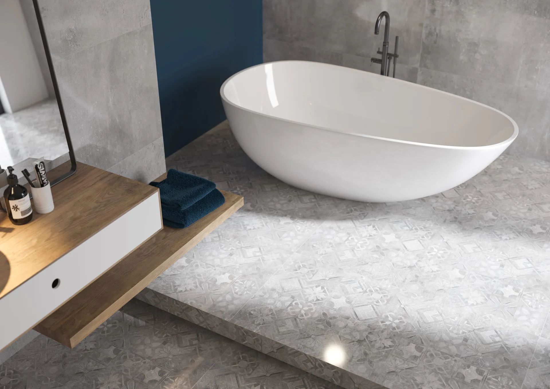 Cerrad Softcement płytka ścienno-podłogowa 59,7x59,7 cm szara