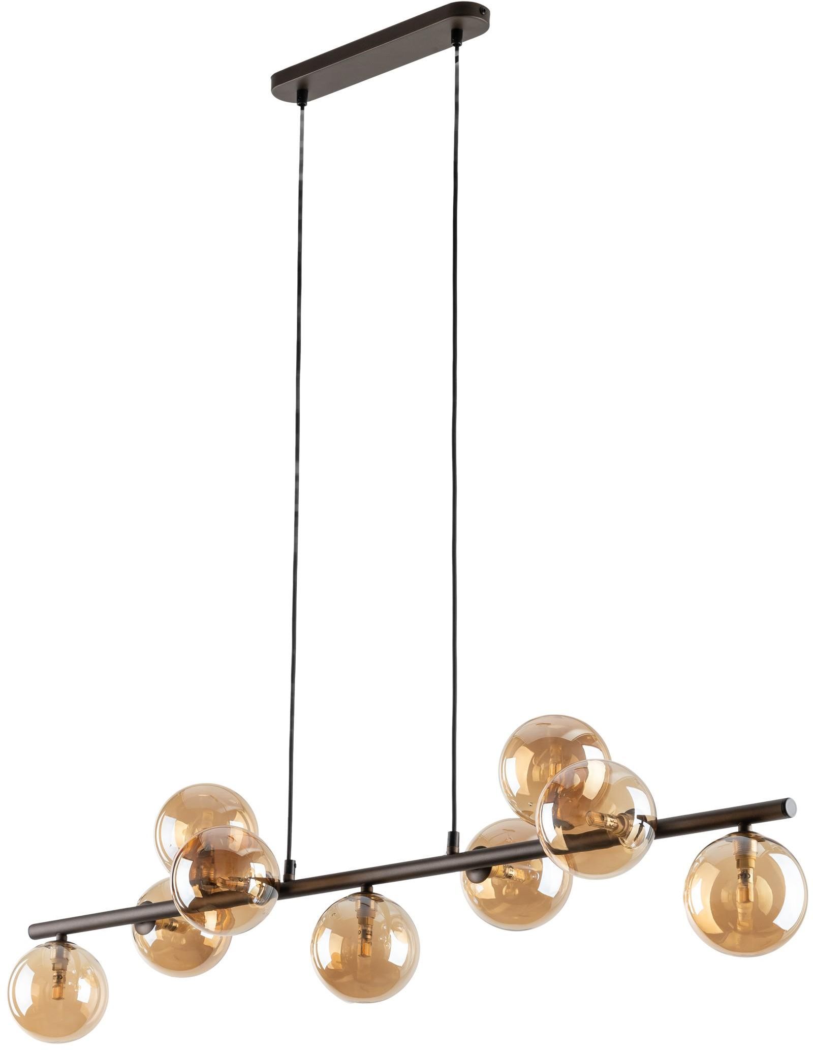TK Lighting Estera lampa wisząca 9x15 W brązowa 4340