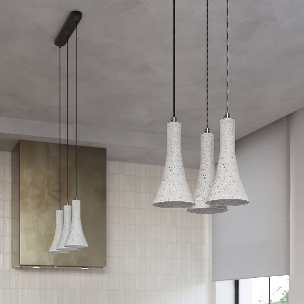 Sollux Lighting Rea lampa wisząca 3x12W beton SL.1225