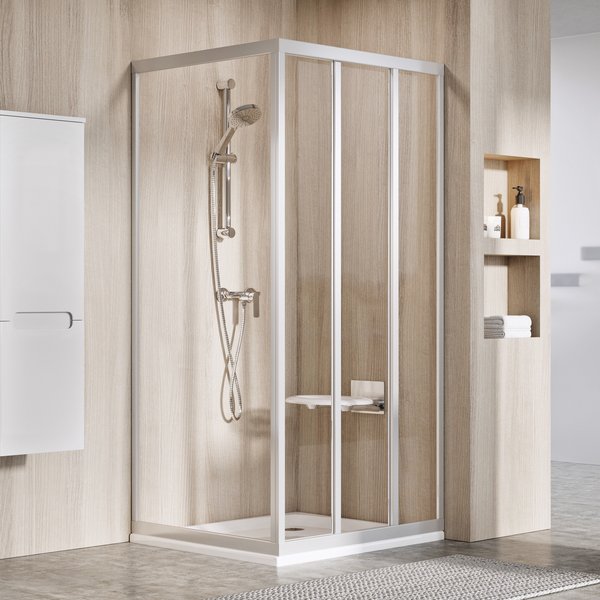 Ravak Supernova APSS-90 ścianka prysznicowa 90 cm stała biały/pearl 940701R211 - Wysyłka w 24h