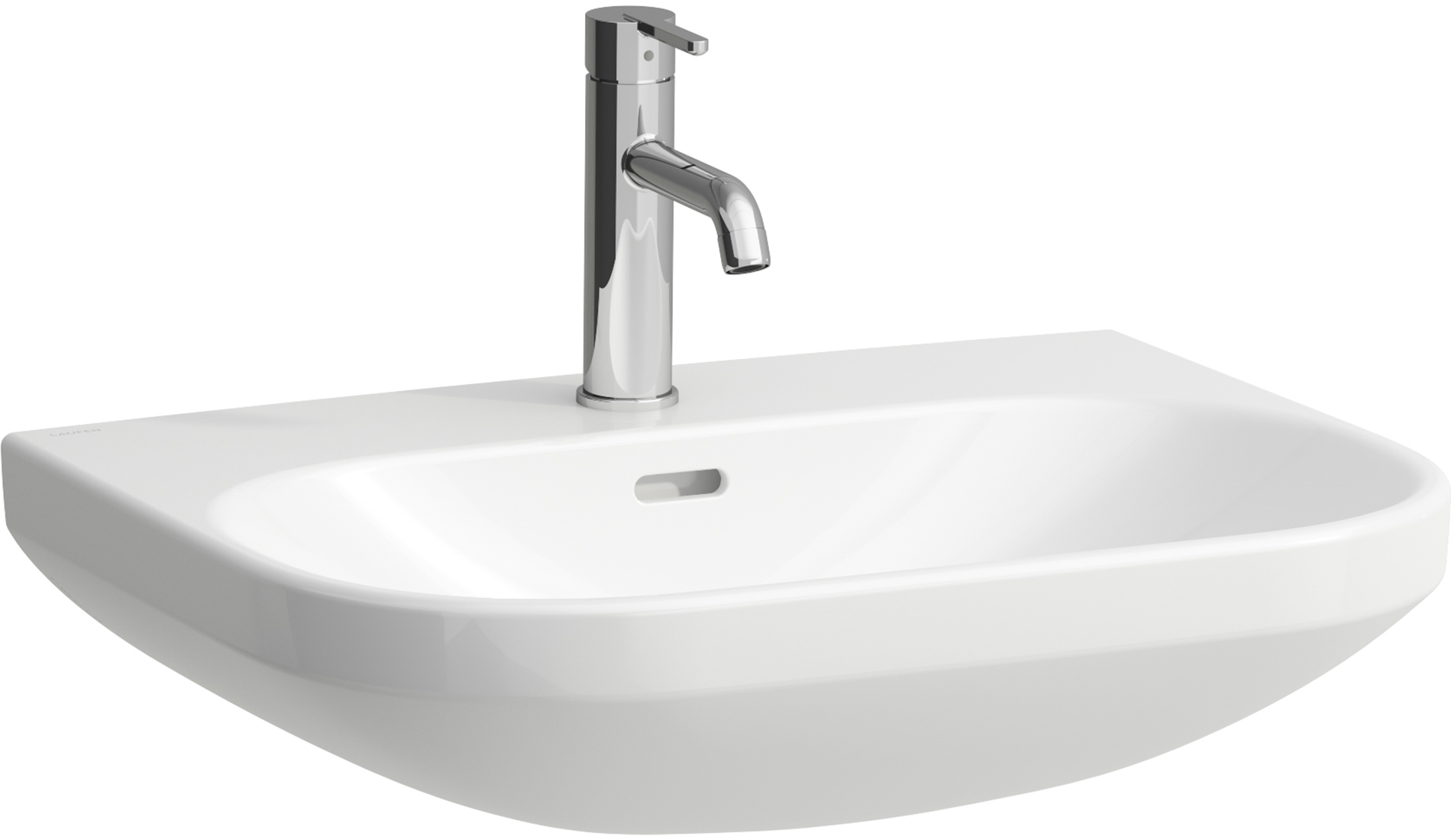 Laufen Lua umywalka 60x46 cm półokrągła ścienna biała H8110830001041