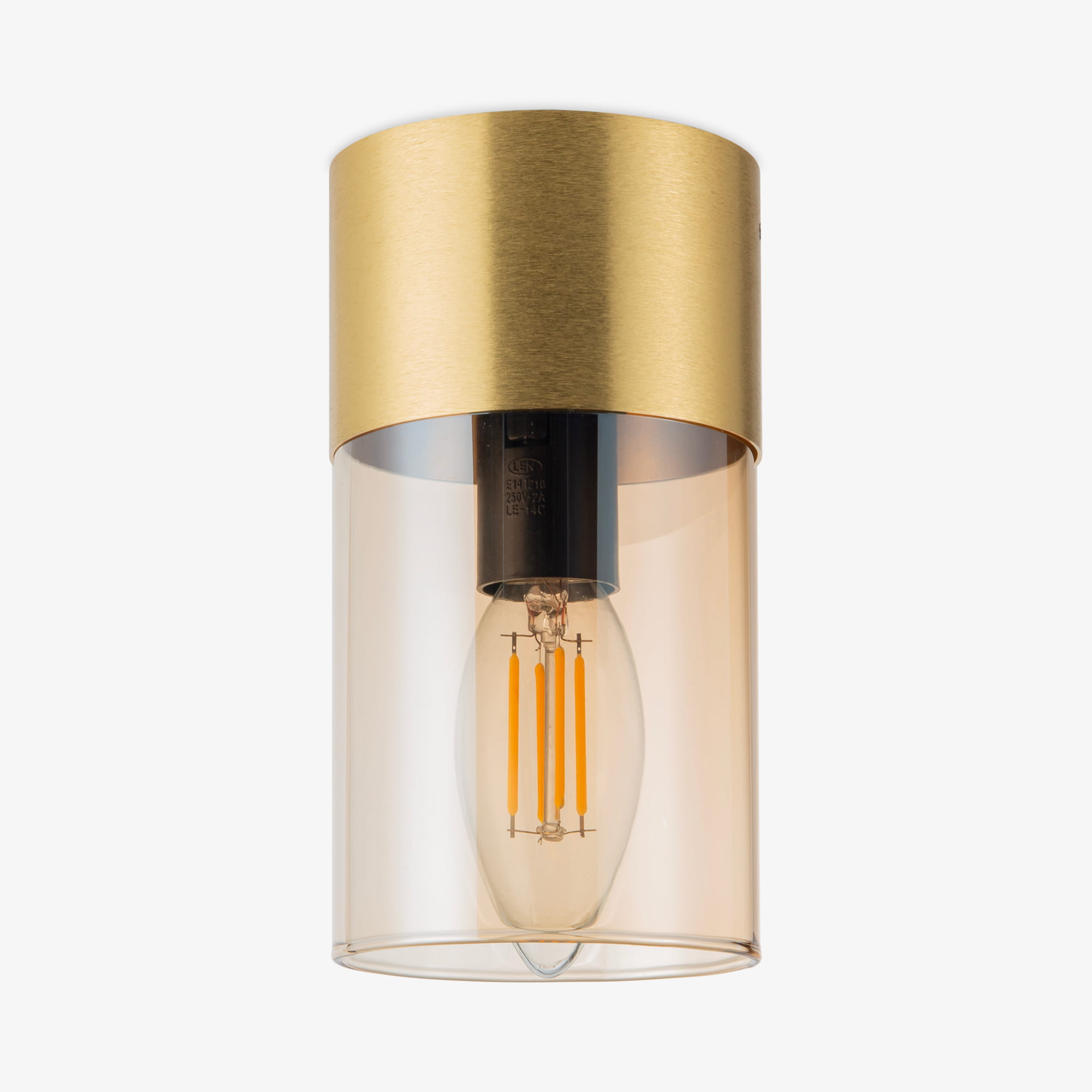 Zuma Line Vetro lampa podsufitowa 1x40 W złota OB2221BD-1-GLD