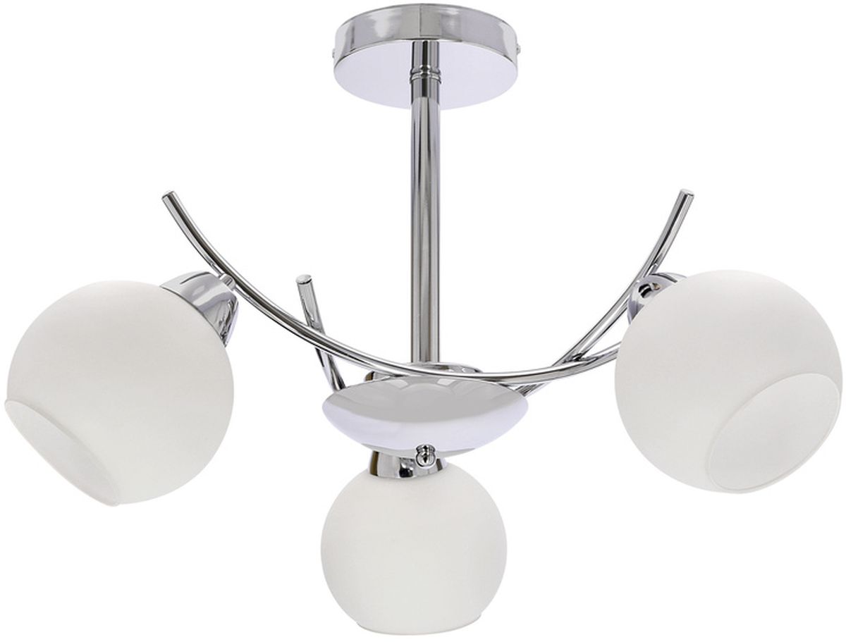 Candellux Amos lampa podsufitowa 3x40 W biała-chrom 33-34991