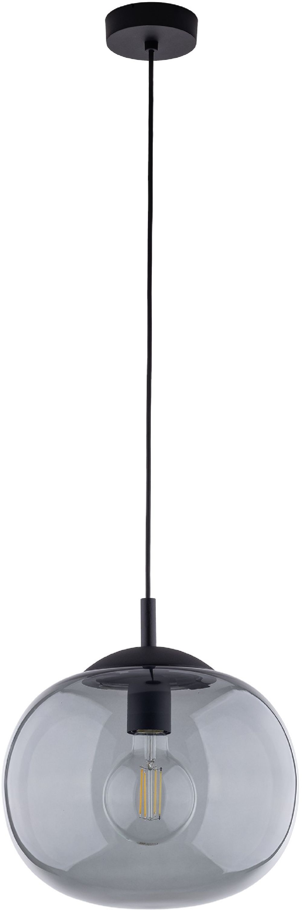 TK Lighting Vibe lampa wisząca 1x15 W czarna 4837