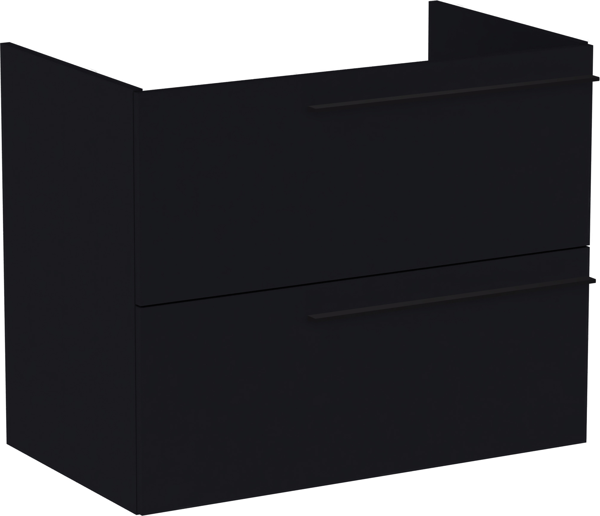 Roca Ella szafka 78,5 cm podumywalkowa wisząca czarny mat A857770532