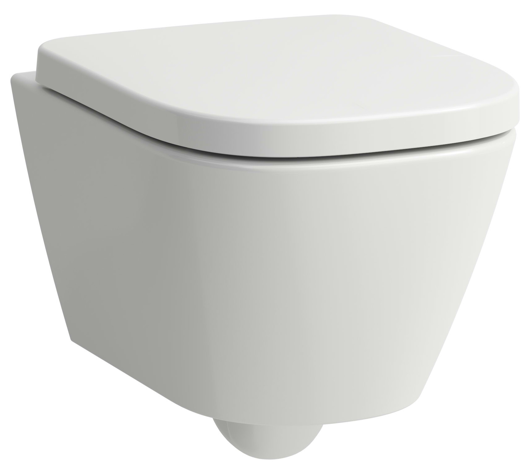 Laufen Meda miska WC wisząca bez kołnierza spłukiwanie wirowe biały połysk H8201134000001
