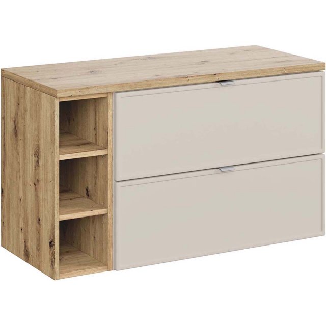 COMAD Zestaw mebli BELLA CASHMERE 2 szafki z blatem 100 cm