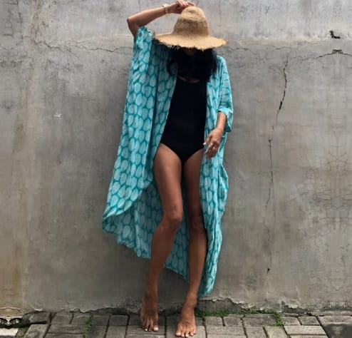 Narzutka na Bikini LIŚCIE