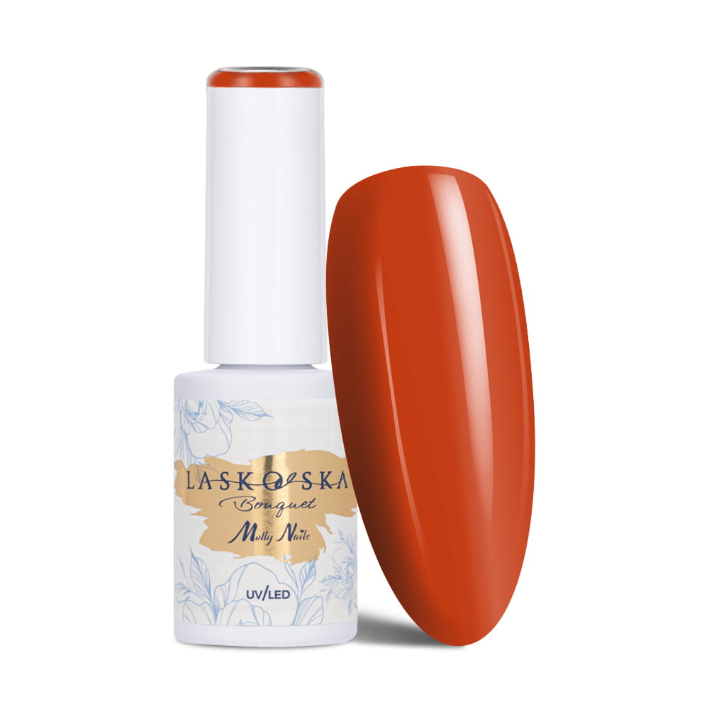 Lakier hybrydowy Molly Nails @Bouquet by Laskovska Fire Lily HEMA/Di-HEMA Free 7g
