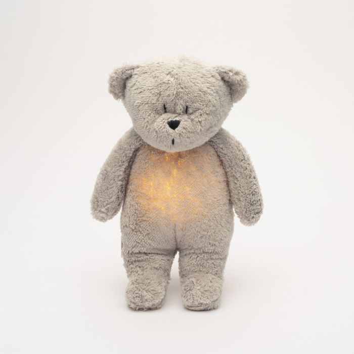 Moonie 2.0 Szumiący Miś z lampką-Organic Gray