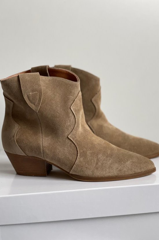 Botki damskie 0074 Corda welur outlet