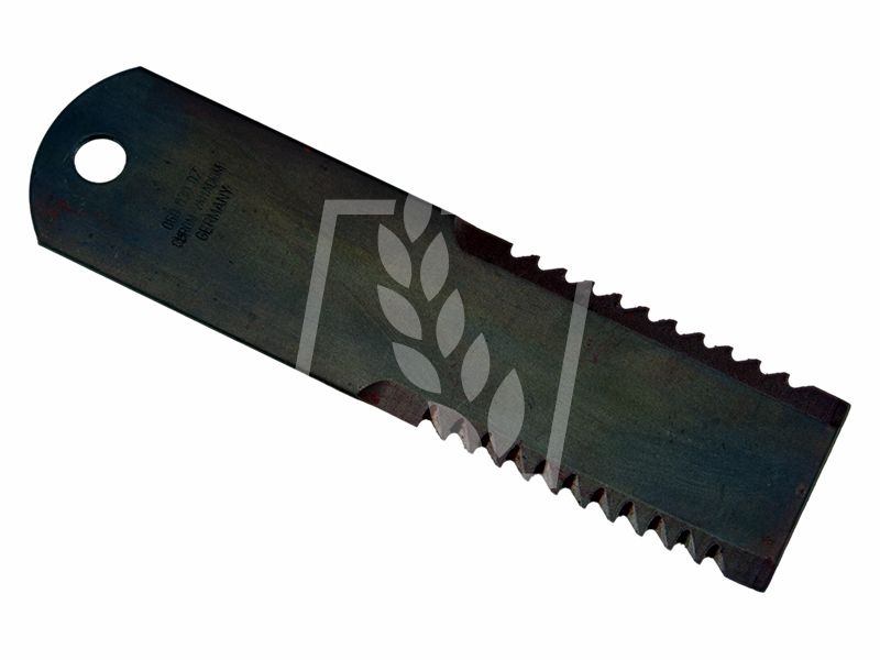 Nóż sieczkarni zębaty 195x50x3mm Fi12mm 060030