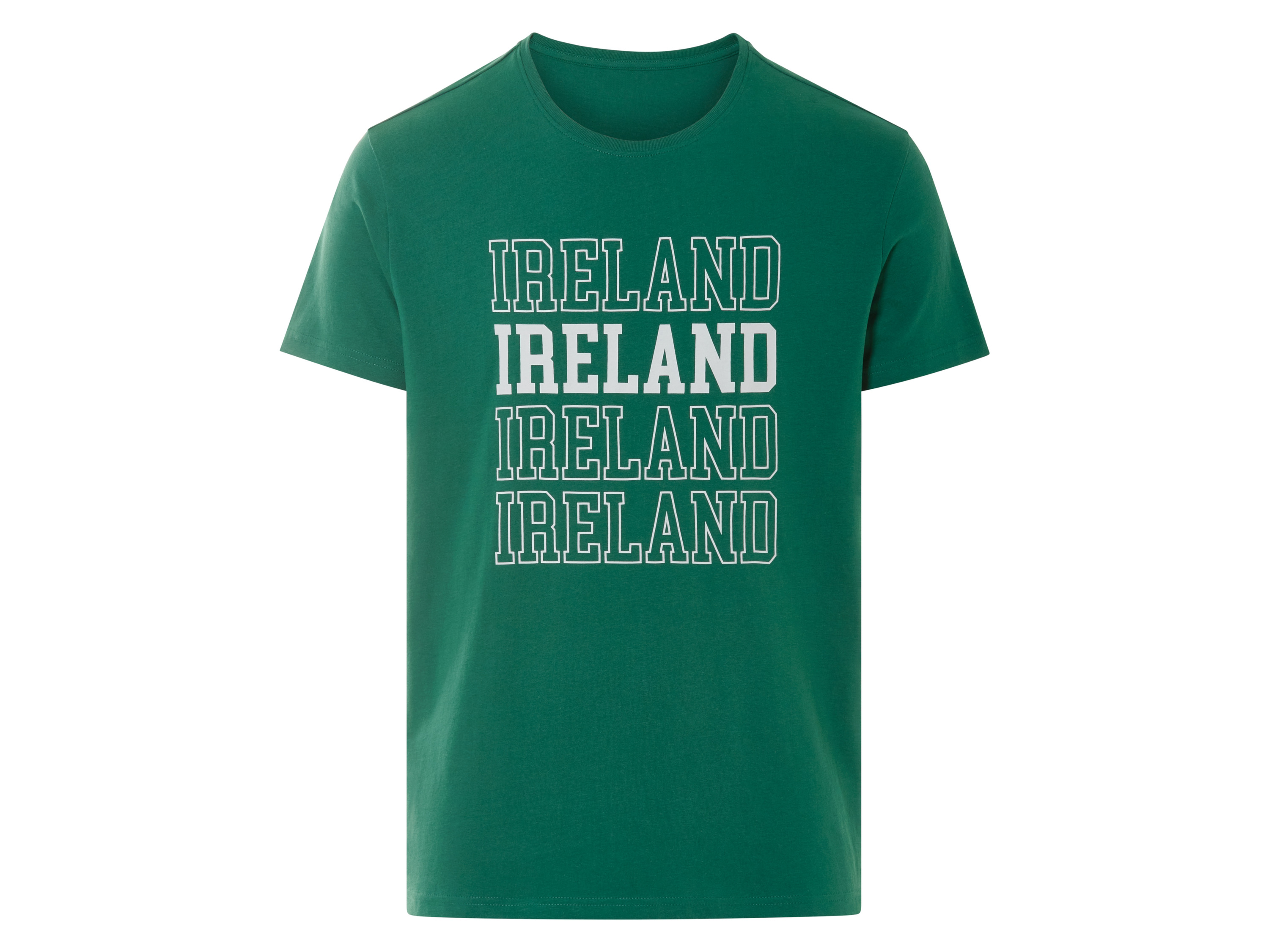 Livergy T-shirt męski z bawełny Zielony, S 44-46