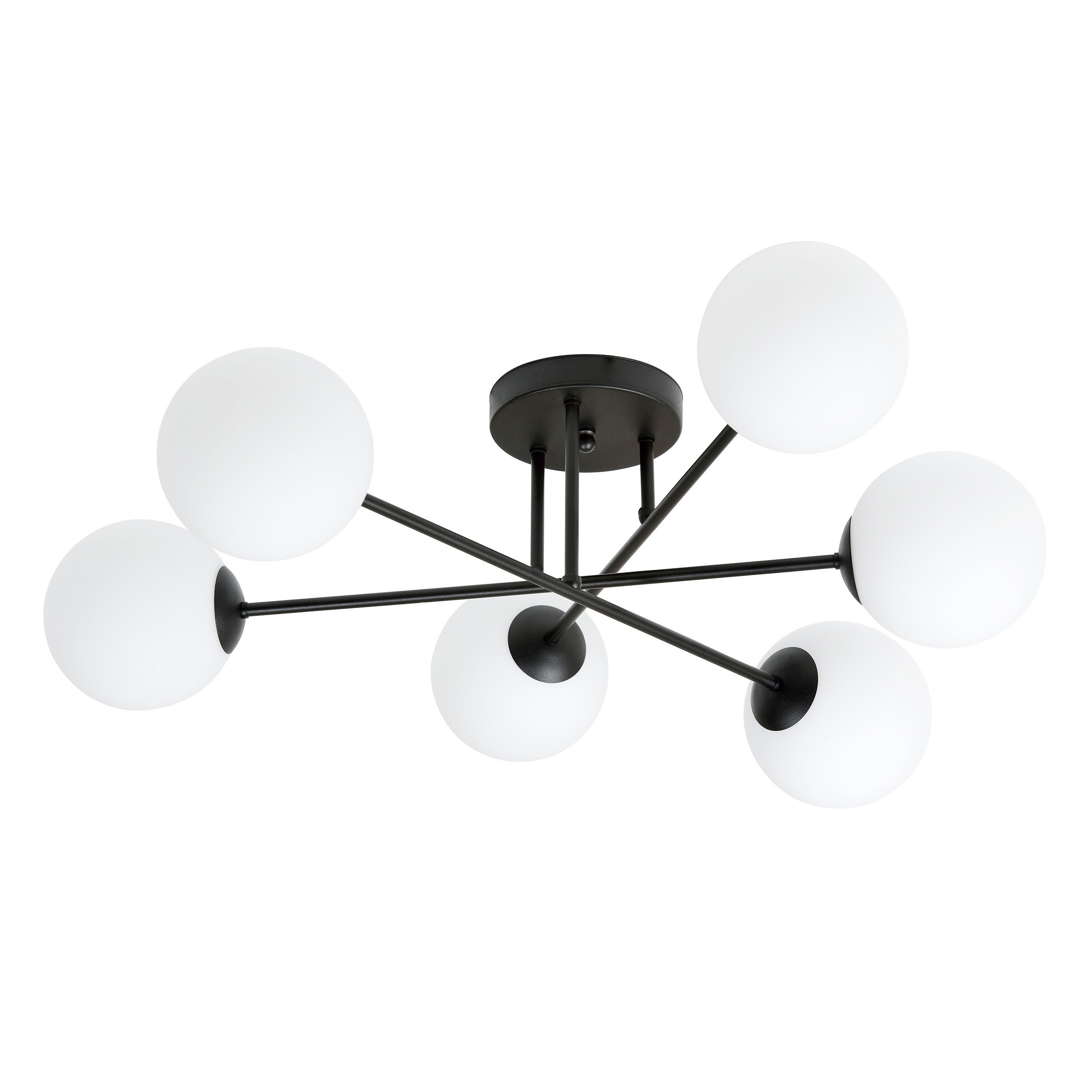 Darmowa Dostawa - Lampa podsufitowa 6x10 W czarna Emibig Roma 12326