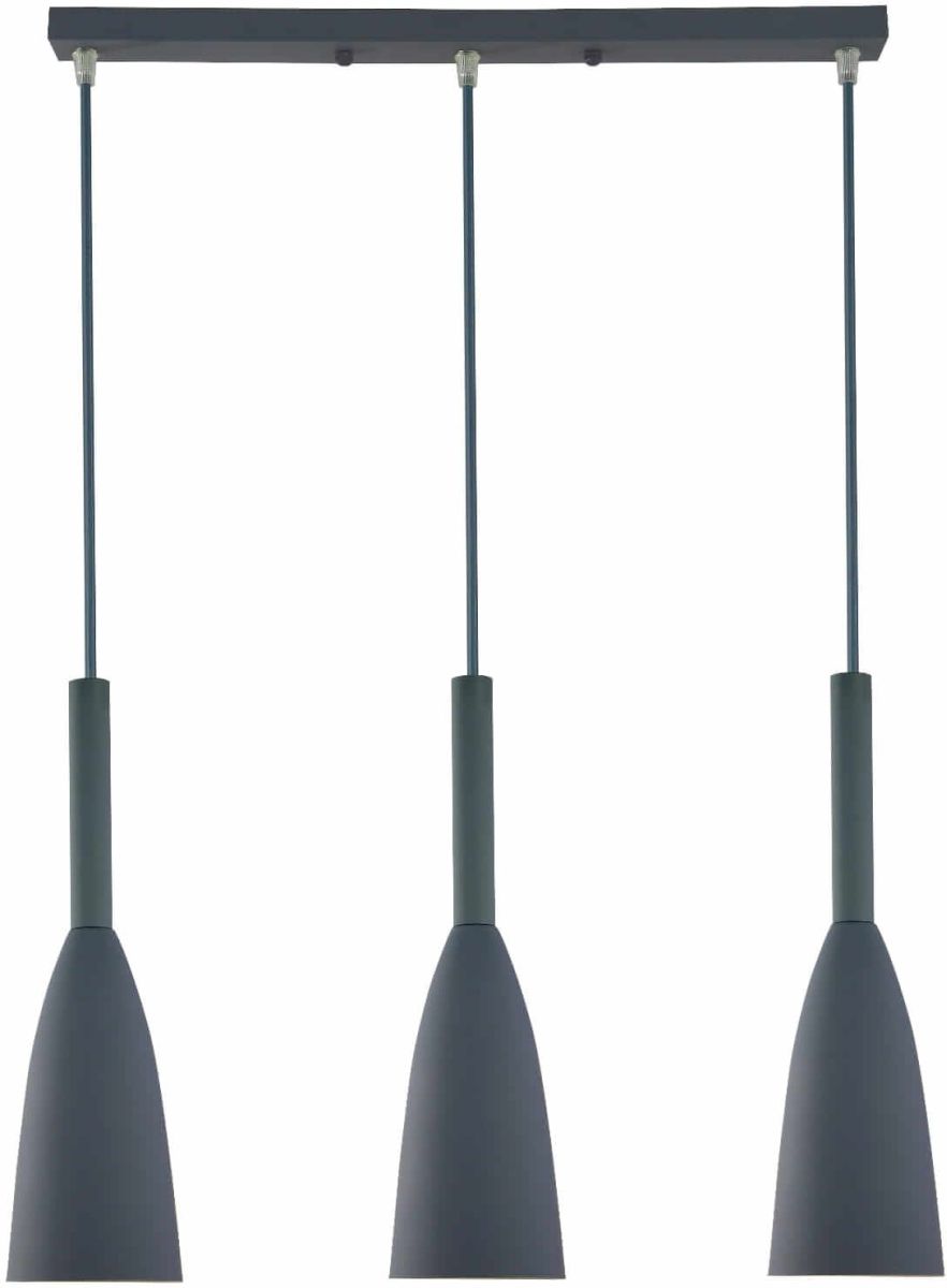 Darmowa Dostawa - Lampa wisząca 3x60 W szary/popielaty Light Prestige Solin LP1813LGR