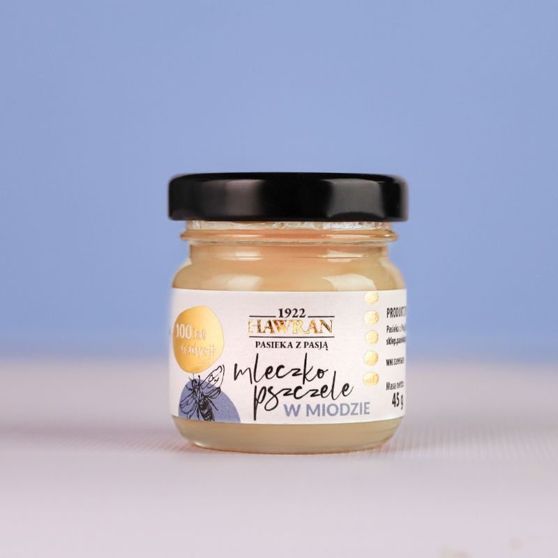 Mleczko pszczele w miodzie wielokwiatowym 45g - Pasieka z Pasją Hawran