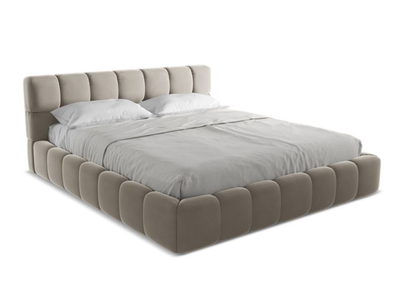 Łóżko Makamii Nalu z weluru 180x200 kreci 1 szt.